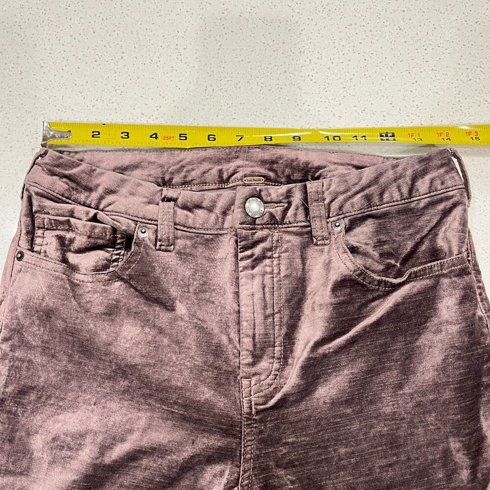 Free People Crushed Velvet Pants Size 28 – Mauve - Picture 10 of 12